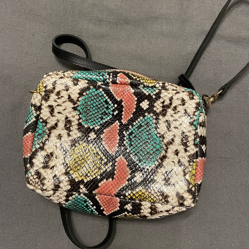 Clare V MIDI Sac Pastel Painted Snake